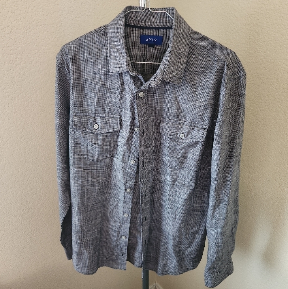 Apt. 9 Long Sleeve Button Up Shirt with Pockets